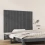Wandbett-Kopfteil aus massivem Kiefernholz in Grau, 127,5 x 3 x 90 cm von vidaXL, Kopf- und Fußteile - Ref: Foro24-824890, Pr...