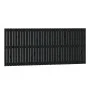 Cabecero de cama de pared madera maciza pino negro 204x3x90 cm de vidaXL, Cabeceros y pies de cama - Ref: Foro24-824882, Prec...