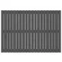 Wandbett-Kopfteil aus massivem Kiefernholz in Grau, 127,5 x 3 x 90 cm von vidaXL, Kopf- und Fußteile - Ref: Foro24-824890, Pr...