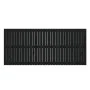 Cabecero de cama de pared madera maciza pino negro 204x3x90 cm de vidaXL, Cabeceros y pies de cama - Ref: Foro24-824882, Prec...