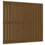 Cabecero cama pared madera maciza pino marrón miel 95,5x3x90 cm de vidaXL, Cabeceros y pies de cama - Ref: Foro24-824886, Pre...