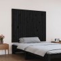 Wandbett-Kopfteil aus massivem schwarzem Kiefernholz, 108 x 3 x 90 cm von vidaXL, Kopf- und Fußteile - Ref: Foro24-824877, Pr...