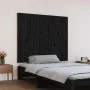 Wandbett-Kopfteil aus massivem schwarzem Kiefernholz, 108 x 3 x 90 cm von vidaXL, Kopf- und Fußteile - Ref: Foro24-824877, Pr...