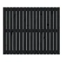Cabecero de cama de pared madera maciza pino negro 108x3x90 cm de vidaXL, Cabeceros y pies de cama - Ref: Foro24-824877, Prec...