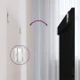 Wandbett-Kopfteil aus massivem schwarzem Kiefernholz, 108 x 3 x 90 cm von vidaXL, Kopf- und Fußteile - Ref: Foro24-824877, Pr...