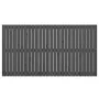Wandbett-Kopfteil aus massivem Kiefernholz in Grau, 166 x 3 x 90 cm von vidaXL, Kopf- und Fußteile - Ref: Foro24-824910, Prei...