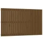 Cabecero cama pared madera maciza pino marrón miel 147x3x90 cm de vidaXL, Cabeceros y pies de cama - Ref: Foro24-824896, Prec...