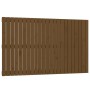 Wandbett-Kopfteil aus massivem Kiefernholz, honigbraun, 147 x 3 x 90 cm von vidaXL, Kopf- und Fußteile - Ref: Foro24-824896, ...