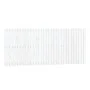 Solid white pine wood wall bed headboard 204x3x90 cm by vidaXL, Headboards and footboards - Ref: Foro24-824879, Price: 126,46...