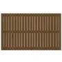 Cabecero cama pared madera maciza pino marrón miel 147x3x90 cm de vidaXL, Cabeceros y pies de cama - Ref: Foro24-824896, Prec...