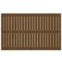 Solid pine wood wall bed headboard honey brown 147x3x90 cm by vidaXL, Headboards and footboards - Ref: Foro24-824896, Price: ...