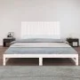 Solid white pine wood wall bed headboard 204x3x90 cm by vidaXL, Headboards and footboards - Ref: Foro24-824879, Price: 126,46...