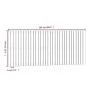 Solid white pine wood wall bed headboard 204x3x90 cm by vidaXL, Headboards and footboards - Ref: Foro24-824879, Price: 126,46...