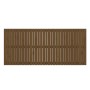 Cabecero cama pared madera maciza pino marrón miel 204x3x90 cm de vidaXL, Cabeceros y pies de cama - Ref: Foro24-824881, Prec...