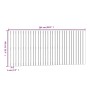 Wandbett-Kopfteil aus massivem Kiefernholz, honigbraun, 204 x 3 x 90 cm von vidaXL, Kopf- und Fußteile - Ref: Foro24-824881, ...