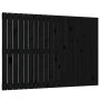 Cabecero de cama de pared madera maciza pino negro 127,5x3x90cm de vidaXL, Cabeceros y pies de cama - Ref: Foro24-824892, Pre...