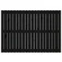 Cabecero de cama de pared madera maciza pino negro 127,5x3x90cm de vidaXL, Cabeceros y pies de cama - Ref: Foro24-824892, Pre...