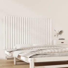 Wandbett-Kopfteil aus massivem weißem Kiefernholz, 147 x 3 x 90 cm von vidaXL, Kopf- und Fußteile - Ref: Foro24-824894, Preis...
