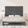 Gray pine solid wood wall bed headboard 159.5x3x90 cm by vidaXL, Headboards and footboards - Ref: Foro24-824900, Price: 138,0...