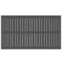 Cabecero de cama de pared madera maciza pino gris 159,5x3x90 cm de vidaXL, Cabeceros y pies de cama - Ref: Foro24-824900, Pre...