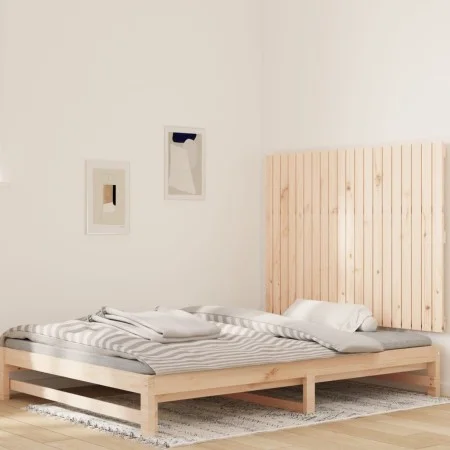 Wandbett-Kopfteil aus massivem Kiefernholz, 127,5 x 3 x 90 cm von vidaXL, Kopf- und Fußteile - Ref: Foro24-824888, Preis: 71,...