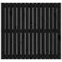 Cabecero de cama de pared madera maciza pino negro 95,5x3x90 cm de vidaXL, Cabeceros y pies de cama - Ref: Foro24-824887, Pre...
