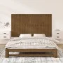 Wandbett-Kopfteil aus massivem Kiefernholz, honigbraun, 159,5 x 3 x 90 cm von vidaXL, Kopf- und Fußteile - Ref: Foro24-824901...