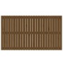 Cabecero cama pared madera maciza pino marrón miel 159,5x3x90cm de vidaXL, Cabeceros y pies de cama - Ref: Foro24-824901, Pre...
