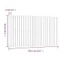 Solid pine wood wall bed headboard honey brown 159.5x3x90cm by vidaXL, Headboards and footboards - Ref: Foro24-824901, Price:...