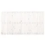 Cabecero de cama de pared madera maciza pino blanco 166x3x90 cm de vidaXL, Cabeceros y pies de cama - Ref: Foro24-824909, Pre...