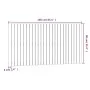 Cabecero de cama de pared madera maciza pino blanco 166x3x90 cm de vidaXL, Cabeceros y pies de cama - Ref: Foro24-824909, Pre...