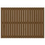Wandbett-Kopfteil aus massivem Kiefernholz, honigbraun, 127,5 x 3 x 90 cm von vidaXL, Kopf- und Fußteile - Ref: Foro24-824891...