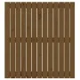 Cabecero cama pared madera maciza pino marrón miel 82,5x3x90 cm de vidaXL, Cabeceros y pies de cama - Ref: Foro24-824906, Pre...
