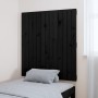 Black pine solid wood wall bed headboard 82.5x3x90 cm by vidaXL, Headboards and footboards - Ref: Foro24-824907, Price: 47,46...