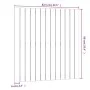 Wandbett-Kopfteil aus schwarzem Kiefernholz, 82,5 x 3 x 90 cm von vidaXL, Kopf- und Fußteile - Ref: Foro24-824907, Preis: 47,...