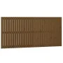 Cabecero cama pared madera maciza pino marrón miel 185x3x90 cm de vidaXL, Cabeceros y pies de cama - Ref: Foro24-824916, Prec...