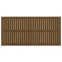 Cabecero cama pared madera maciza pino marrón miel 185x3x90 cm de vidaXL, Cabeceros y pies de cama - Ref: Foro24-824916, Prec...