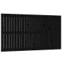 Cabecero de cama de pared madera maciza pino negro 159,5x3x90cm de vidaXL, Cabeceros y pies de cama - Ref: Foro24-824902, Pre...