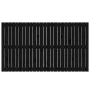 Cabecero de cama de pared madera maciza pino negro 159,5x3x90cm de vidaXL, Cabeceros y pies de cama - Ref: Foro24-824902, Pre...