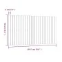 Cabecero de cama de pared madera maciza pino negro 159,5x3x90cm de vidaXL, Cabeceros y pies de cama - Ref: Foro24-824902, Pre...