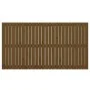 Cabecero cama pared madera maciza pino marrón miel 166x3x90 cm de vidaXL, Cabeceros y pies de cama - Ref: Foro24-824911, Prec...