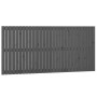 Wandbett-Kopfteil aus massivem Kiefernholz in Grau, 185 x 3 x 90 cm von vidaXL, Kopf- und Fußteile - Ref: Foro24-824915, Prei...