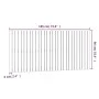 Wandbett-Kopfteil aus massivem Kiefernholz, 185 x 3 x 90 cm von vidaXL, Kopf- und Fußteile - Ref: Foro24-824913, Preis: 106,8...