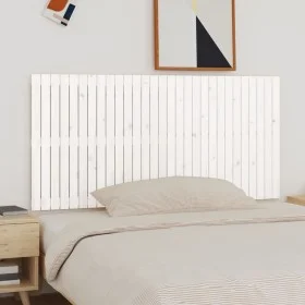 Wandbett-Kopfteil aus massivem weißem Kiefernholz, 185 x 3 x 90 cm von vidaXL, Kopf- und Fußteile - Ref: Foro24-824914, Preis...