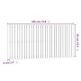 Wandbett-Kopfteil aus massivem Kiefernholz in Grau, 185 x 3 x 90 cm von vidaXL, Kopf- und Fußteile - Ref: Foro24-824915, Prei...