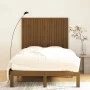 Solid pine wood wall bed headboard brown 127.5x3x110cm by vidaXL, Headboards and footboards - Ref: Foro24-824941, Price: 71,8...