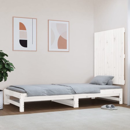 Solid white pine wood wall bed headboard 82.5x3x90 cm by vidaXL, Headboards and footboards - Ref: Foro24-824904, Price: 47,50...