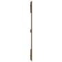 Wandbett-Kopfteil aus massivem Kiefernholz, braun, 127,5 x 3 x 110 cm von vidaXL, Kopf- und Fußteile - Ref: Foro24-824941, Pr...