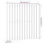 Solid white pine wood wall bed headboard 82.5x3x90 cm by vidaXL, Headboards and footboards - Ref: Foro24-824904, Price: 47,50...