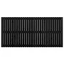 Cabecero de cama de pared madera maciza pino negro 185x3x90 cm de vidaXL, Cabeceros y pies de cama - Ref: Foro24-824917, Prec...